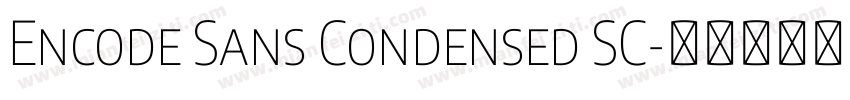 Encode Sans Condensed SC字体转换